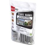 Solupro - kit fixation store banne:1 cart. scellemt chim. + 8 tiges 10x160mm + tamis + rondelles