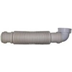 Solupro - siphon plastique gain de place blanc pour lavabo