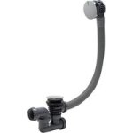Solupro - vidage baignoire l. 70 volant et clapet en abs chrom
