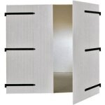 Sothoferm - porte de garage battante pvc - sur mesure