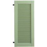Sothoferm - volet bois exotique lorraine lame arrondie h. 203 x l. 60 Sothoferm - volet bois exotique lorraine lame arrondie h. 203 x l. 60