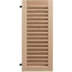 Sothoferm - volet bois exotique lorraine lame droites h. 228 x l. 60