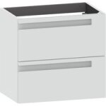 Sous vasque profondeur 46 cm infiny ciel grise 2 tiroirs l. 60 - lapeyre