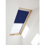 Store rideau rar bleu pour fentre de toit - pour tableau h. 98 x l. 78 - lapeyre