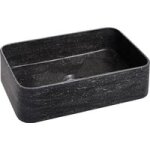 Vasque oana granit anthracite � poser l. 45 x l. 30 - lapeyre