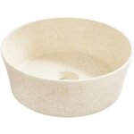 Vasque oriane marbre beige à poser d35 - lapeyre Vasque oriane marbre beige à poser d35 - lapeyre