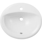 Vasque primea porcelaine blanche  encastrer - lapeyre