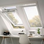 Velux - velux tout confort - blanc white finish - rotation - ggl 2057 mk04