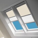 Velux - store duo occultant beige / plissé blanc velux - dfd 1085 sk06 Velux - store duo occultant beige / plissé blanc velux - dfd 1085 sk06