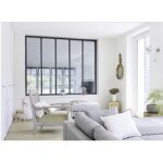 Verriere creative noir 9005 pose tunnel / 1 vitre pour tableau h. 120x l. 34 - lapeyre