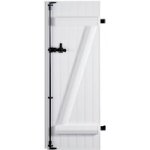 Volet battant pvc 2 vantaux barres �charpe pos�es h. 120 x l. 100 - lapeyre