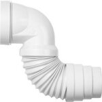 Wirquin - pipe coude extensible blanc souple wc