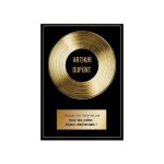 Affiche disque d?or personnalis� pour un arthur