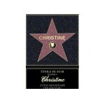 Affiche etoile de star personnalis�e pour une christine
