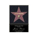 Affiche etoile de star personnalis�e pour un jean - pierre