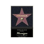 Affiche etoile de star personnalise pour une vronique
