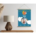 Affiche naissance personnalise - renard