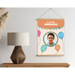 Affiche personnalise anniversaire - ballons