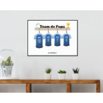 Affiche personnalise famille - dream team