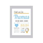 Affiche personnalise garon - il tait une fois