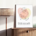 Affiche personnalis�e - premi�re f�te des grands - m�res