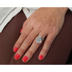Bague martele argent prnom