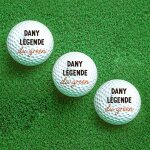 Balles de golf personnalises (lot de 3) - message
