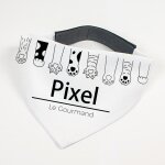 Bandana pour chat personnalisable - pattes de chat