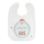 Bavoir bb personnalisable - mon premier nol
