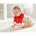 Bavoir personnalis� et brod� pour b�b� - premier no�l