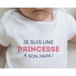 Body personnalisé pour bébé - collection 'je déchire' - modèle rose Body personnalisé pour bébé - collection 'je déchire' - modèle rose