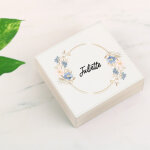 Bote  bijoux en cuir personnalise - prnom