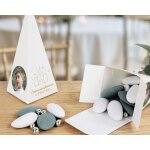 Botes  drages personnalises avec drages chocolat et amandes - chapelle