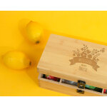 Boite � th� personnalis�e - collection mamie fleurie