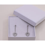 Boucles d'oreilles coeur gravé en argent véritable Boucles d'oreilles coeur gravé en argent véritable