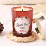 Bougie de no�l personnalis�e - message