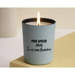 Bougie personnalise - message