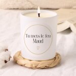 Bougie personnalise - prnom