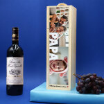 Bouteille et caisse  vin personnalise - multi - photos