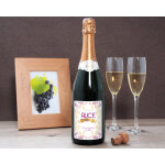 Bouteille de champagne personnalisée anniversaire - rose Bouteille de champagne personnalisée anniversaire - rose