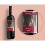 Bouteille de vin de bordeaux personnalise photo - elegance