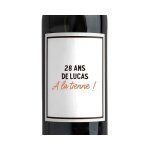 Bouteille de vin personnalisable homme 28 ans Bouteille de vin personnalisable homme 28 ans
