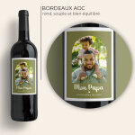 Bouteille de vin personnalisée - instantané d'amour Bouteille de vin personnalisée - instantané d'amour
