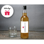 Bouteille de whisky personnalise message - entreprise