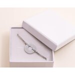 Bracelet coeur et double chane en argent vritable