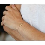 Bracelet enfant personnalis nuage - plaqu or 18 carats ou argent