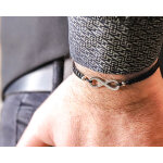 Bracelet infini personnalis pour homme - prnom