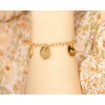 Bracelet mdailles - plaqu or 18 carats