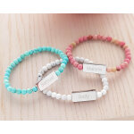 Bracelet perles personnalisable - prnom
