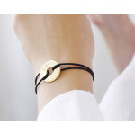 Bracelet personnalis mots doux - plaqu or 18 carats ou argent 925